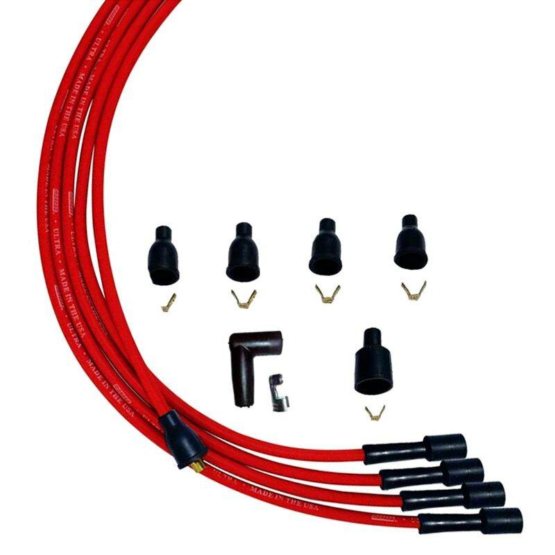 Moroso Wire Set Moroso Ultra 4 Cly Straight Plug Non Hei Unsleeved Red Wire - 52004