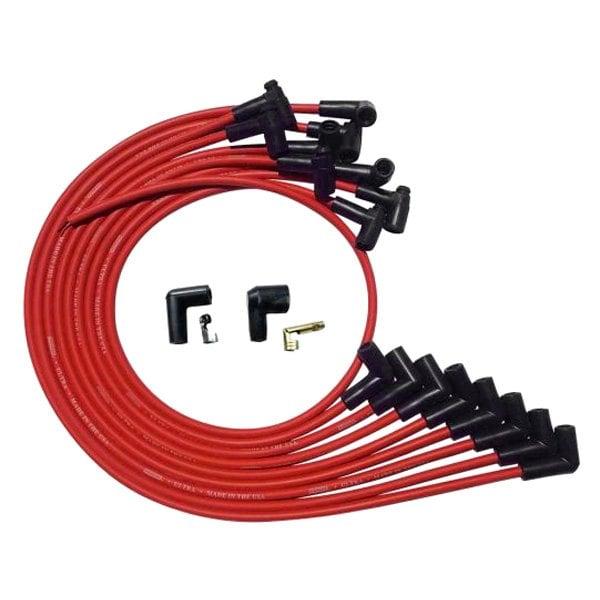 Moroso Wire Set Moroso Ultra Sbc Over The Valve Cover 90 Plug Hei, Red Wire - 52025