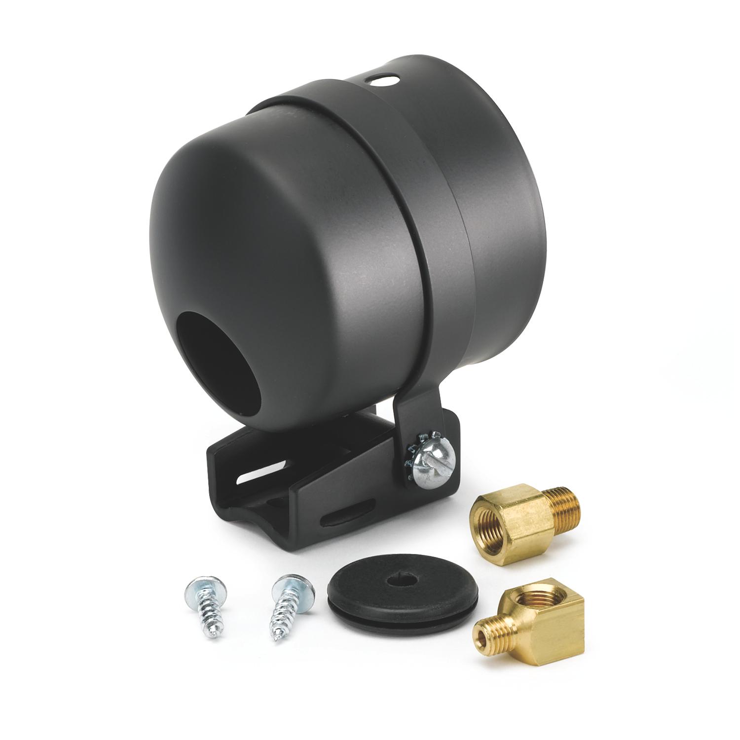 Auto Meter 2-5/8", PEDESTAL W/ BLACK CUP, FOR LIQUID FILLED MECH. GAUGE - 5202