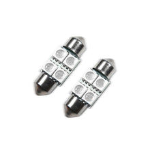 Oracle Lighting 33Mm 4 Led 3-Chip Festoon Bulbs, Blue, Pair - 5203-002