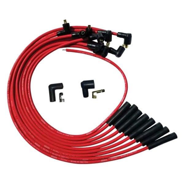 Moroso Wire Set Moroso Ultra Bbc Over The Valve Cover Str Plug Boots Non Hei, Red Wire - 52041