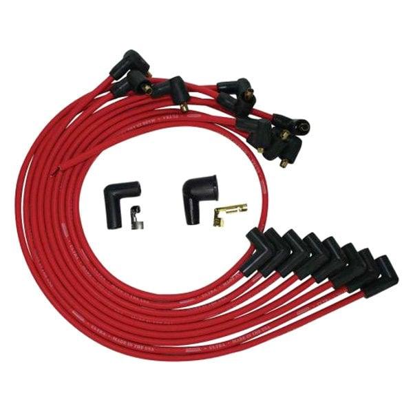 Moroso Wire Set Moroso Ultra  Bbc Under The Heade 90 Deg Plug Boots, Hei, Red Wire - 52043