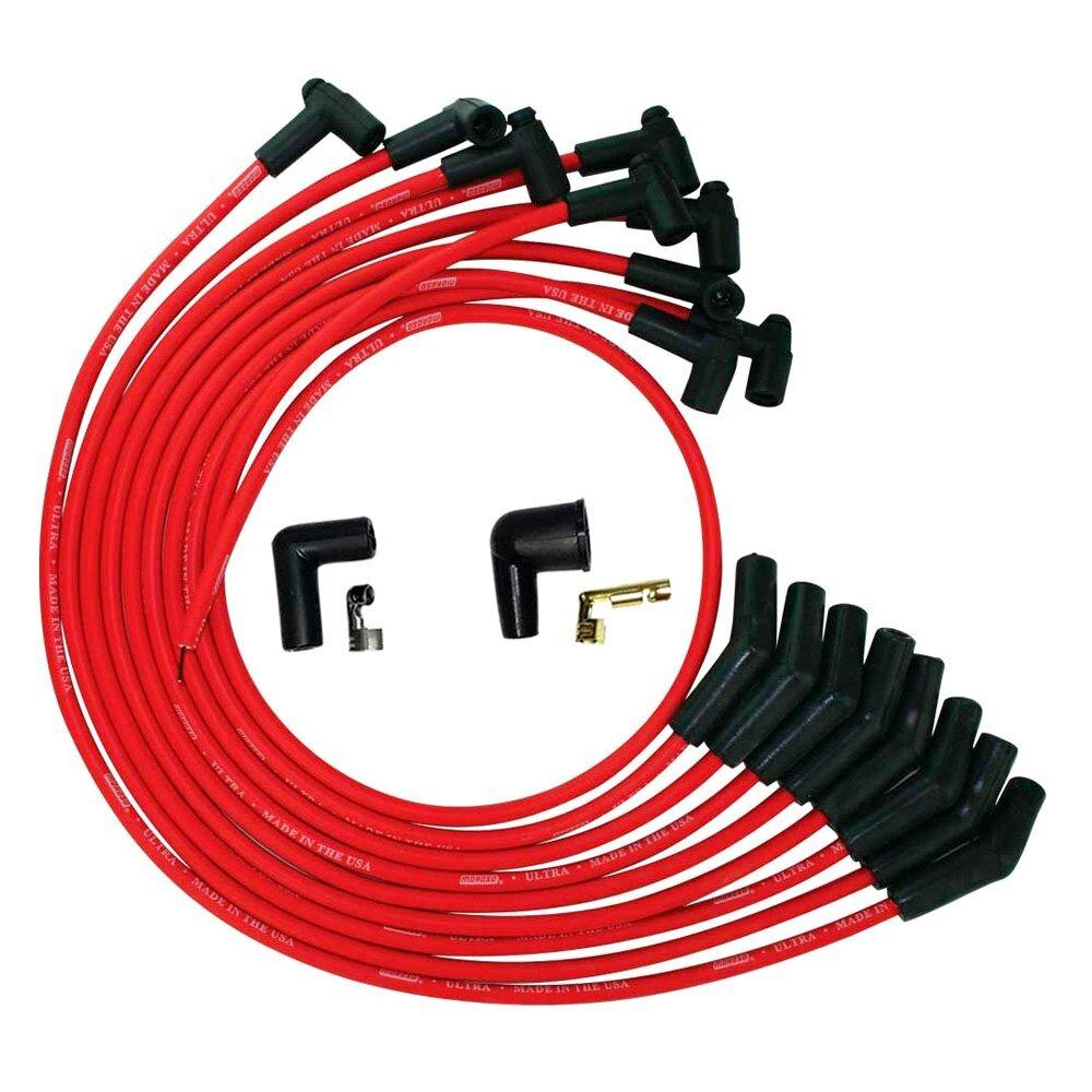 Moroso Wire Set Moroso Ultra Sb Ford 260,289,302 135 Deg Plug Boots Hei, Red Wire - 52070