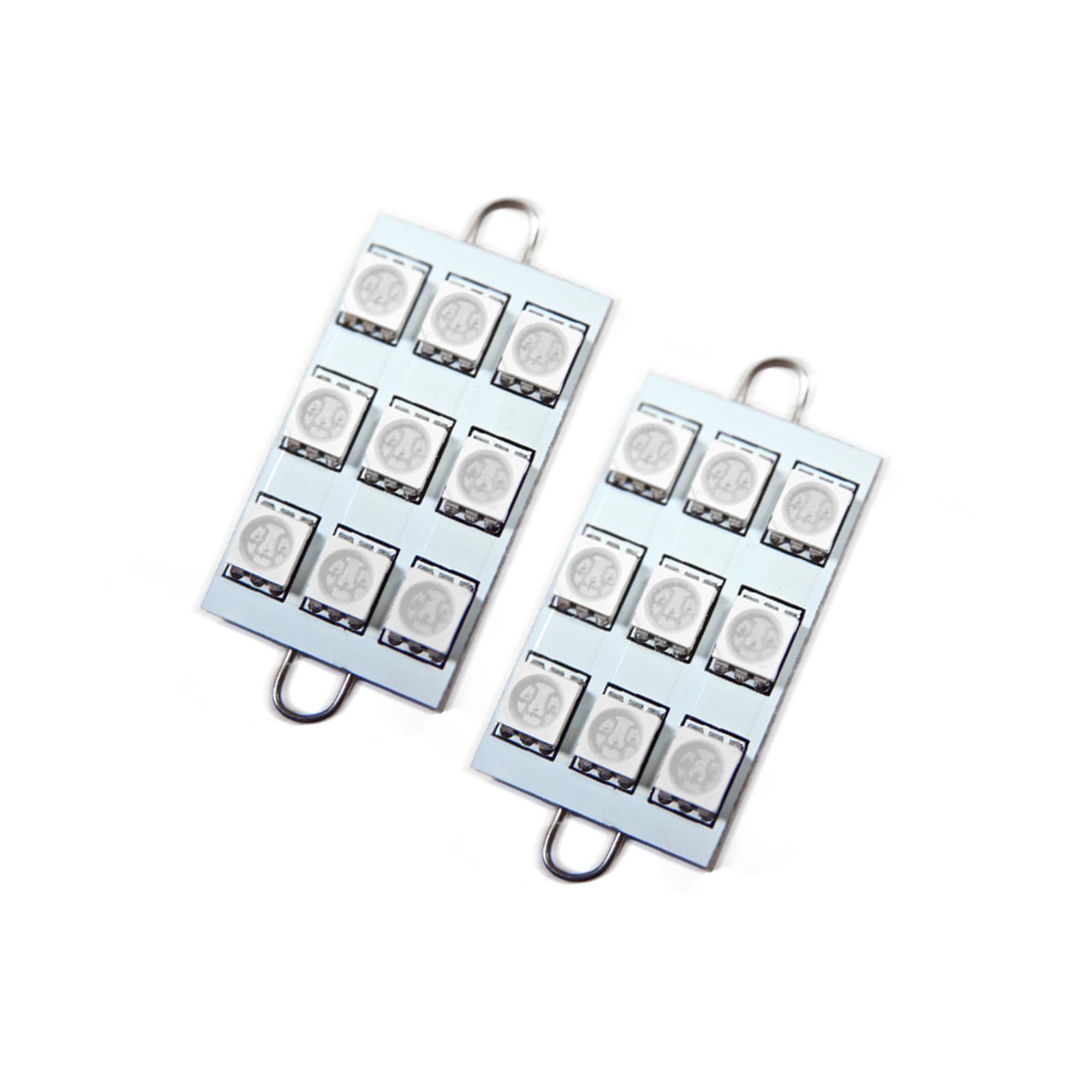 Oracle Lighting 44Mm 6 Led 3 Chip, Loop Festoon Bulbs, Red, Pair - 5209-003