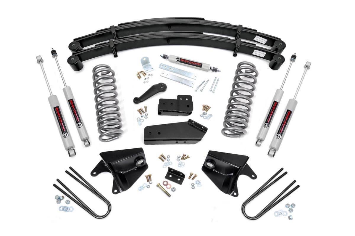 Rough Country 4in Ford Suspension Lift System (1980-1996 Bronco) - 520B30
