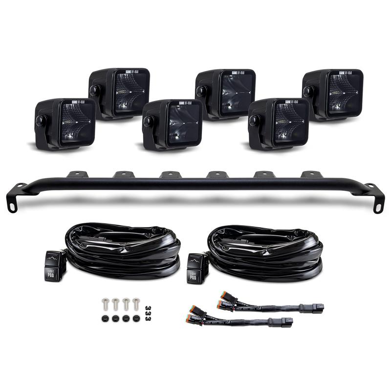 Mishimoto Bumper Pod Lights - 6x Pods - Without Upfitter (2021-2026 Ford Bronco w/ Modular Bumper) - BNLT-BR-21M-B6