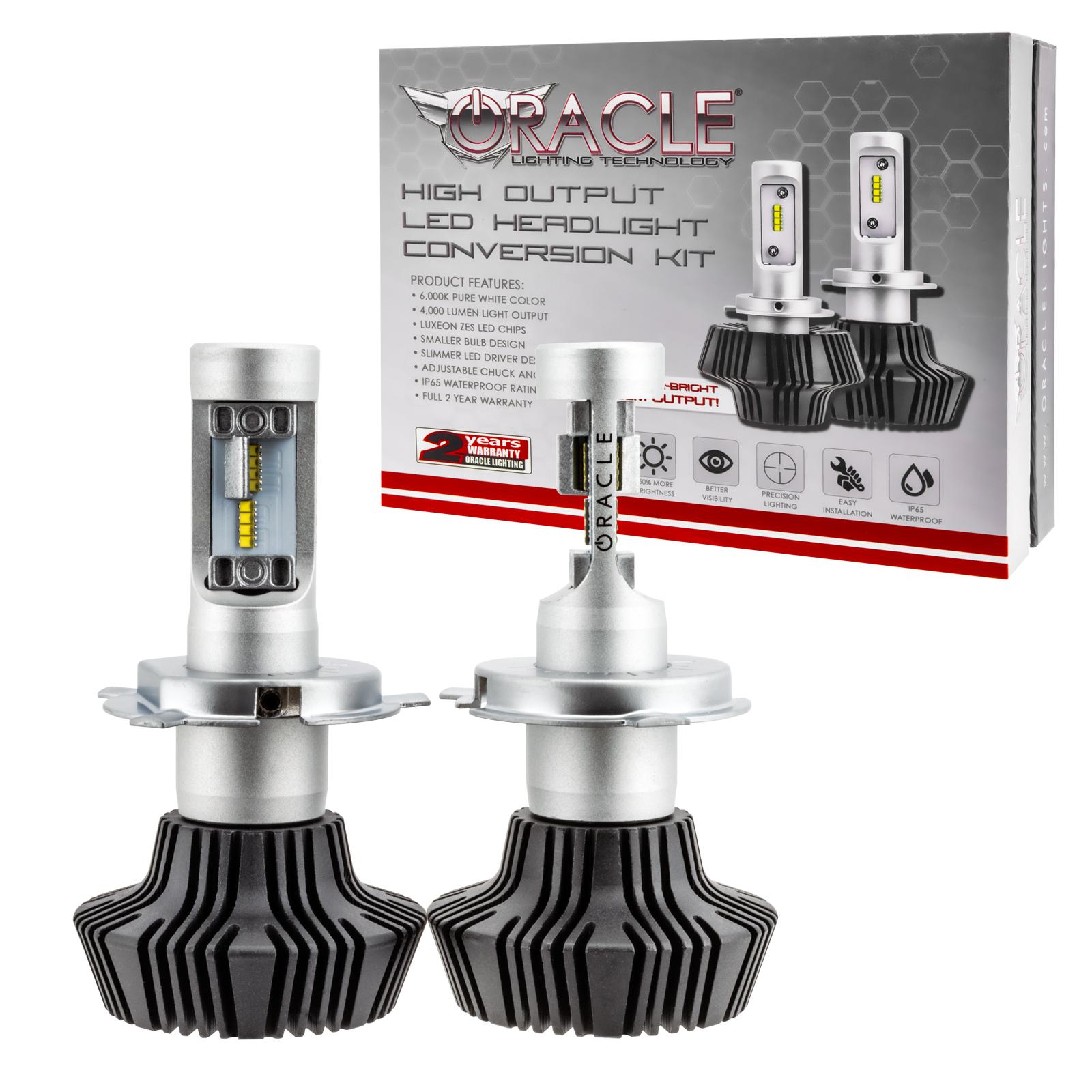 Oracle Lighting H4 4,000+ Lumen Led Headlight Bulbs, Pair - 5231-001