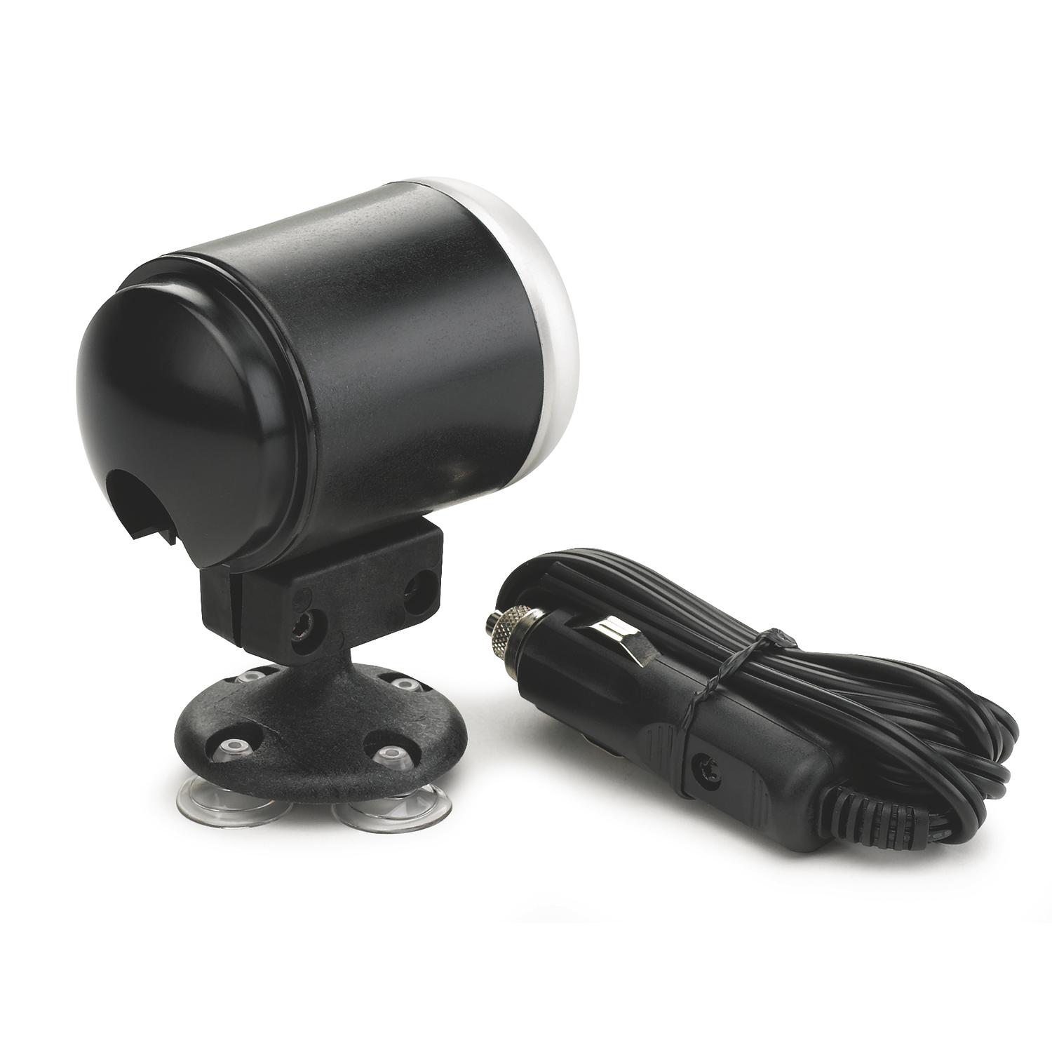 Auto Meter SINGLE, 2-1/16", BLACK, SUCTION TYPE - 5231