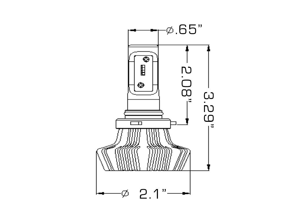 Oracle Lighting 9012 4,000+ Lumen Led Headlight Bulbs, Pair - 5242-001