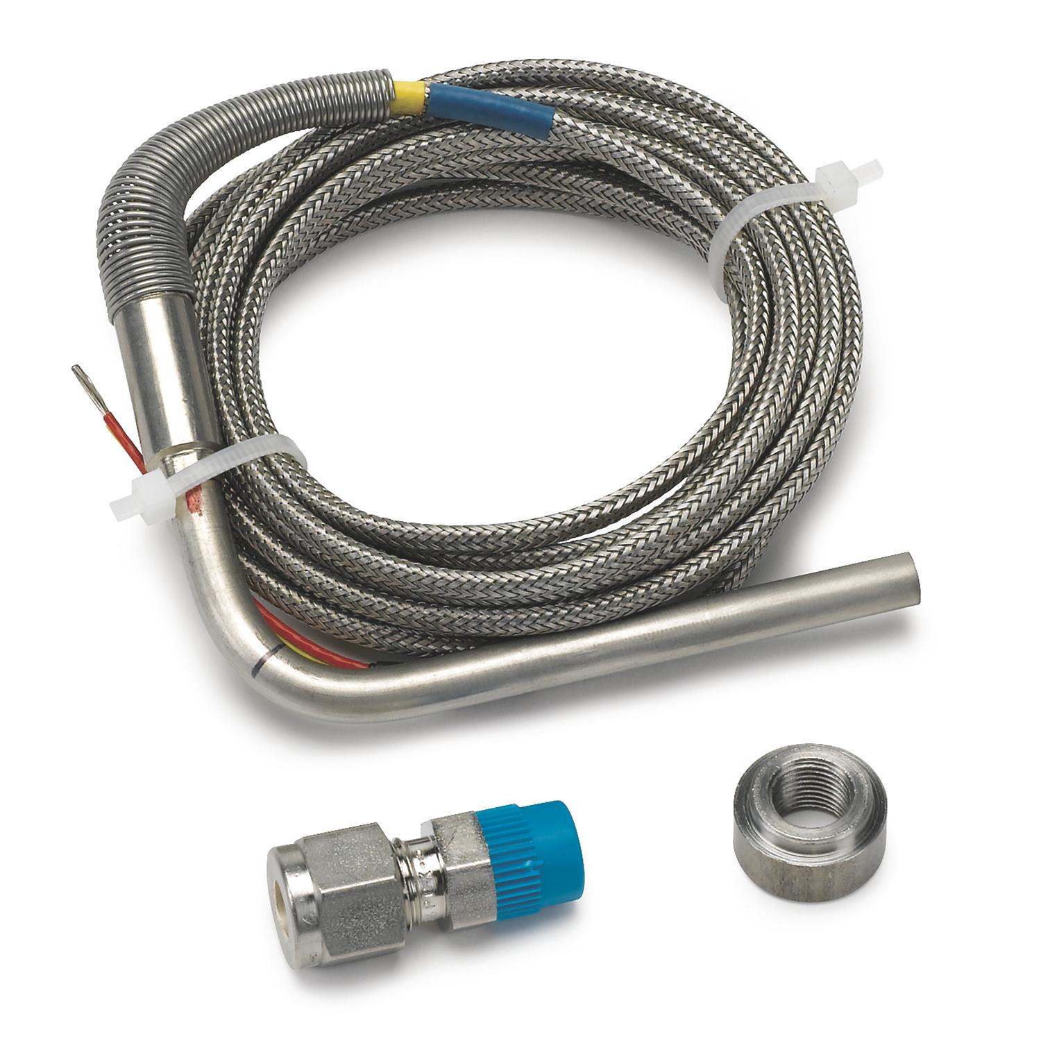Auto Meter THERMOCOUPLE KIT, TYPE K, 1/4" DIA, OPEN TIP, 10FT, INCL. STAINLESS COMP. & WELD BOSS - 5243