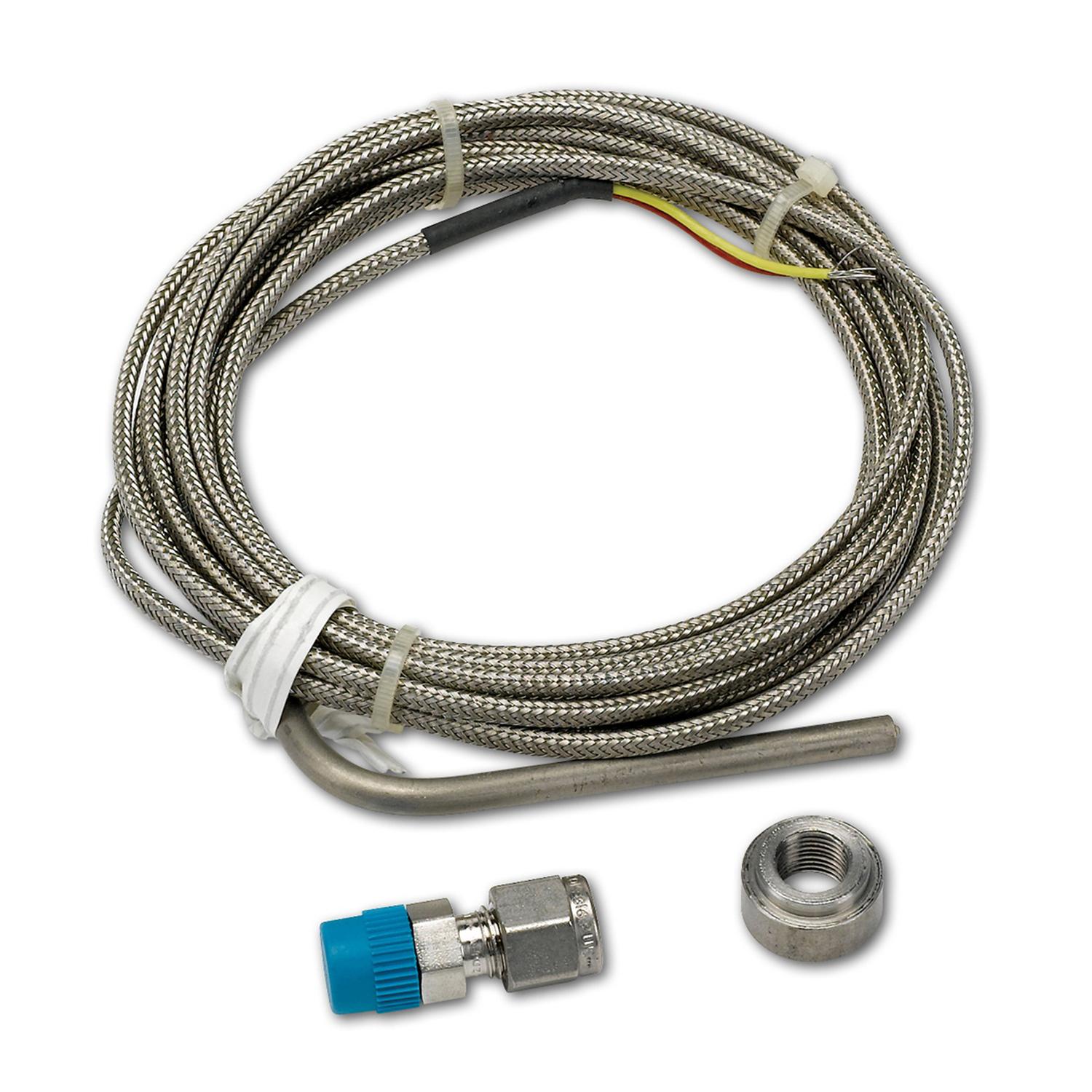 Auto Meter THERMOCOUPLE KIT, TYPE K, 3/16" DIA, OPEN TIP, 10FT, INCL. STAINLESS COMP. & WELD BOSS - 5244