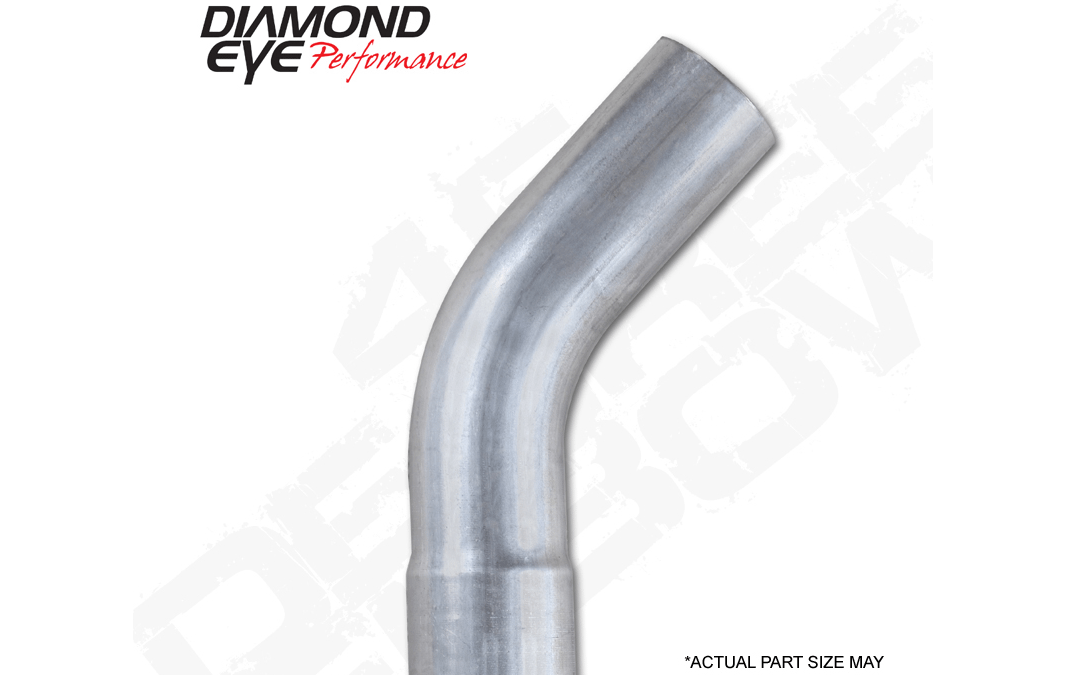 Diamond Eye Performance Exhaust Pipe Elbow 45 Degree 5 Inch Stainless Performance Elbow Diamond Eye - 524525