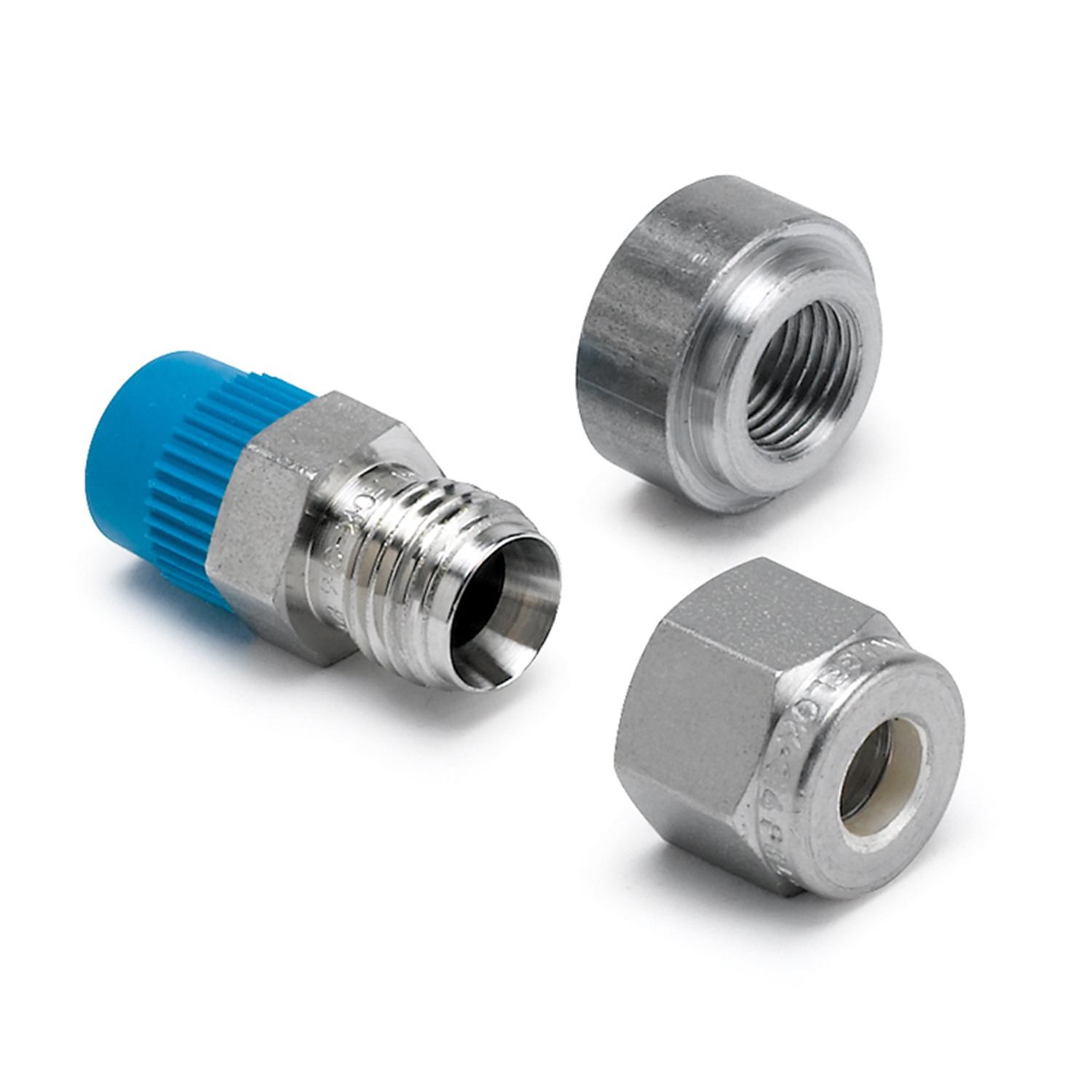 Auto Meter FITTING, THERMOCOUPLE COMPRESS, 1/4", 1/8" NPTF MALE, INCL. WELD BOSS - 5254