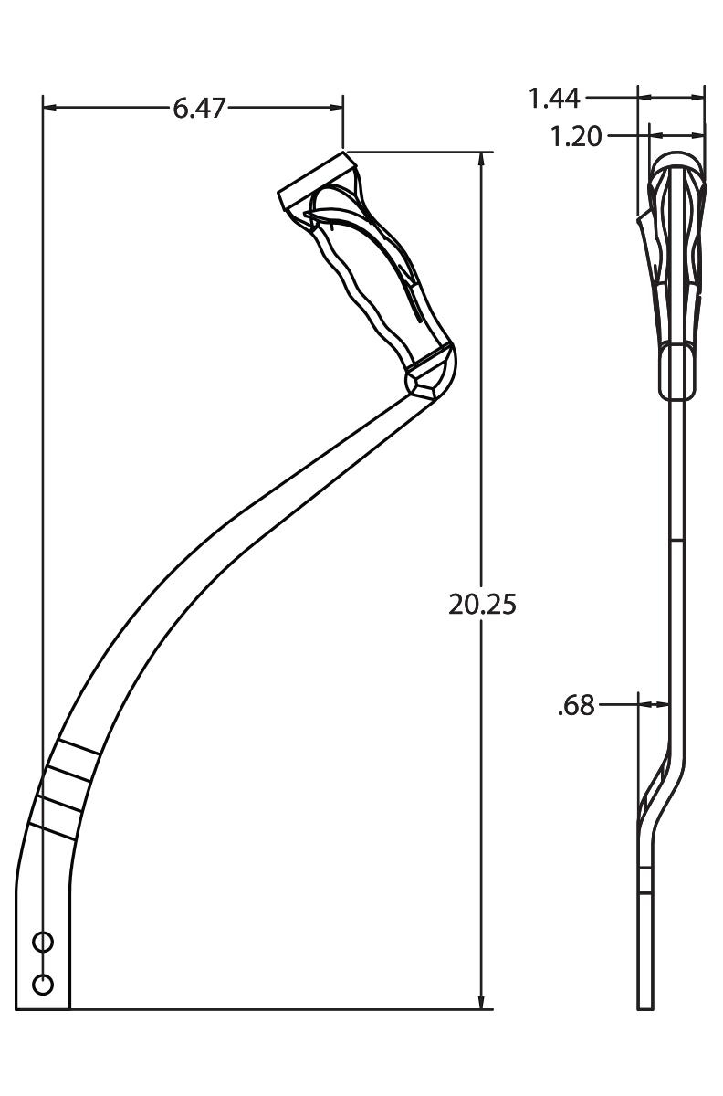 Hurst 5388585 Pistol Grip Stick-Mopar