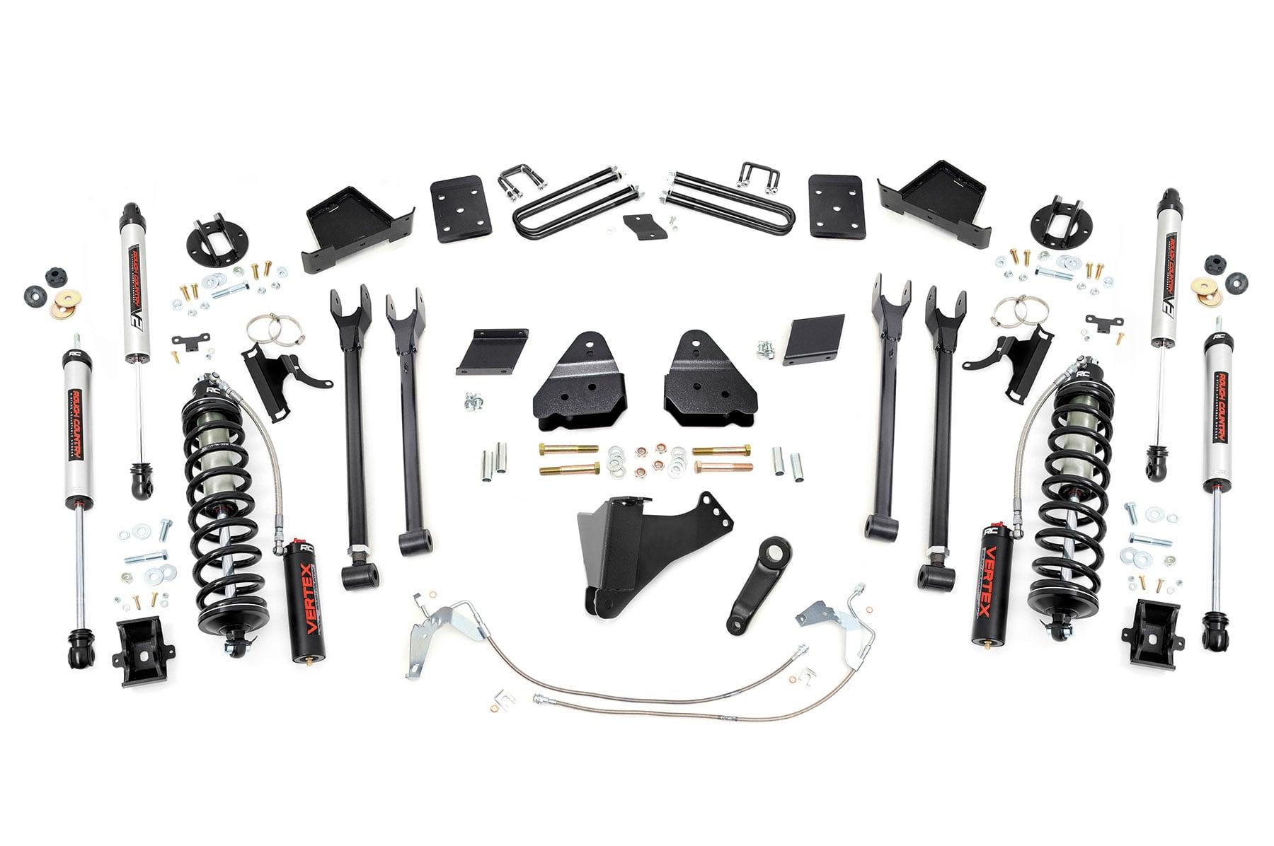 Rough Country 6 Inch Lift Kit 4-Link No OVLD C/O V2 Ford F-250 Super Duty (15-16) (2015-2016 F-250 Super Duty) - 52758