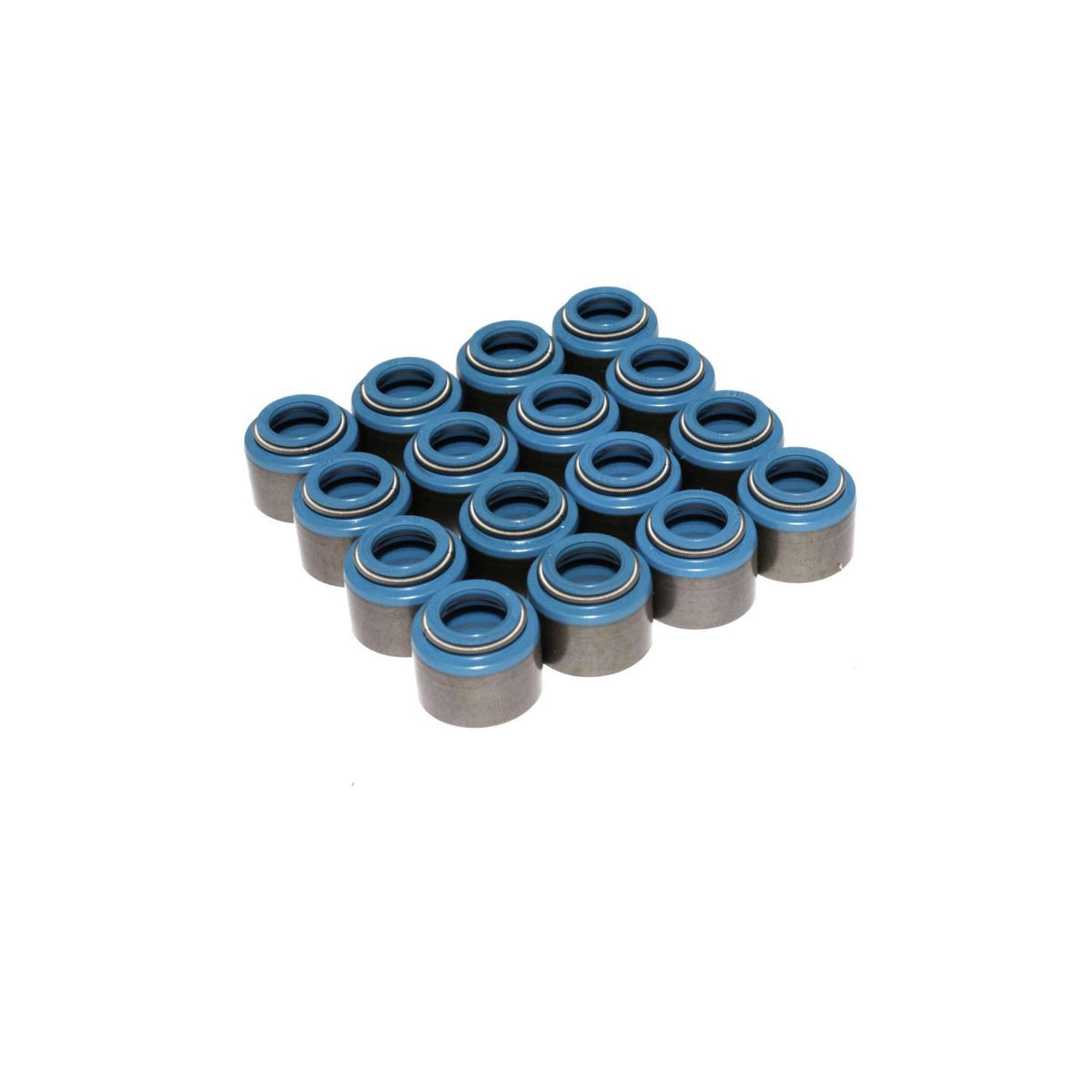 Comp Cams Set of 16 Metal Viton Valve Seals for .530" Guide Size, 11/32" Valve Stem - 529-16