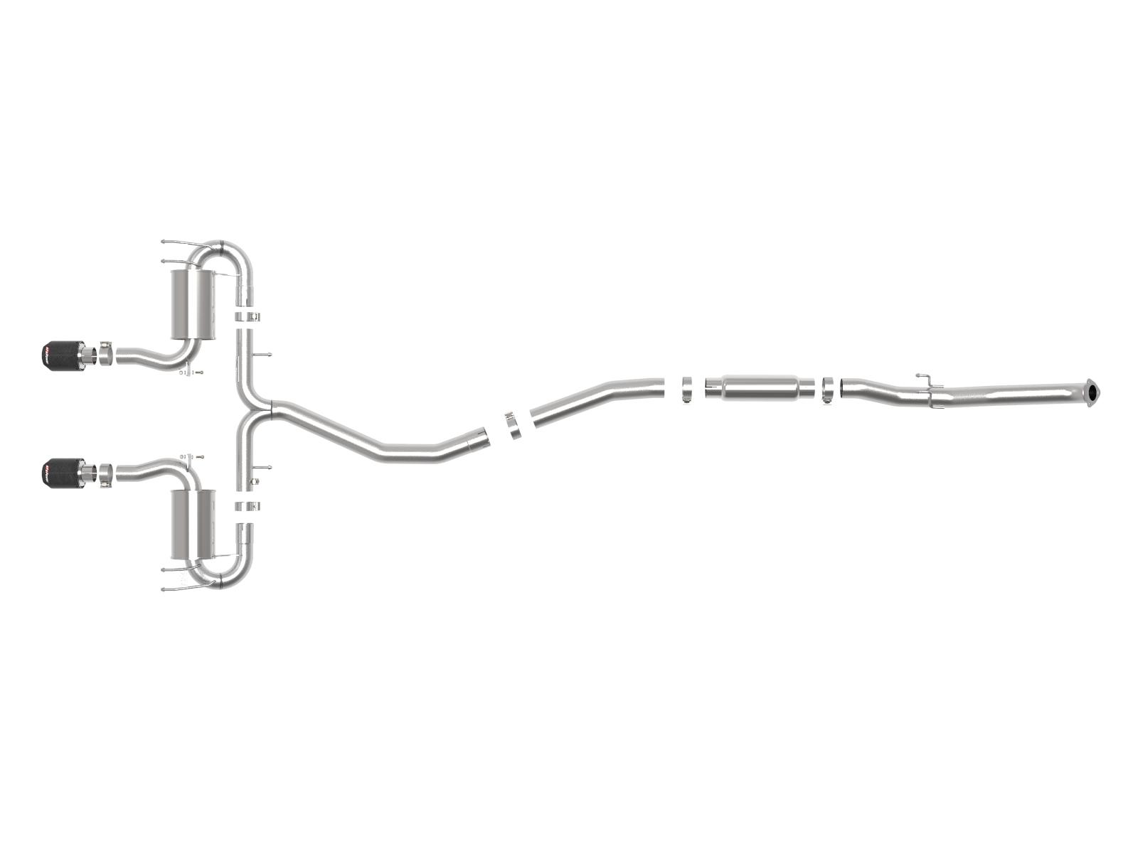 AFE Cat-Back Exhaust System (2017-2020 Honda Civic Sport L4-1.5L (t)) - 49-36624-C