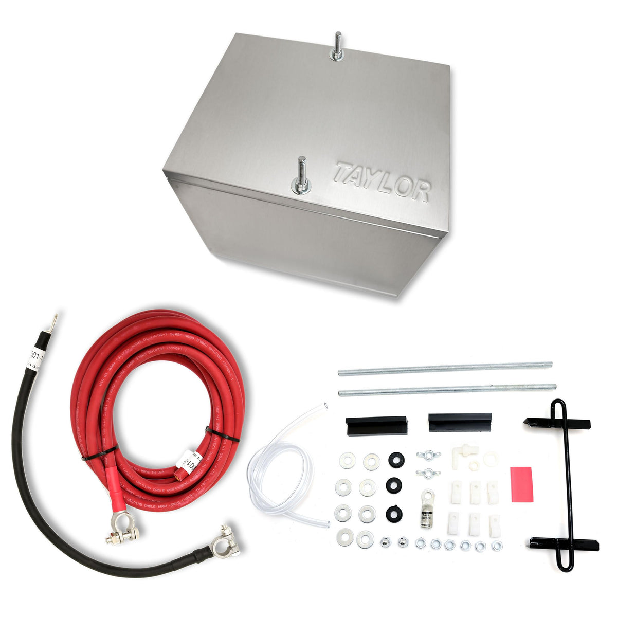 TAYLOR CABLE Battery Box alum. NHRA w/1ga Cables - 48203