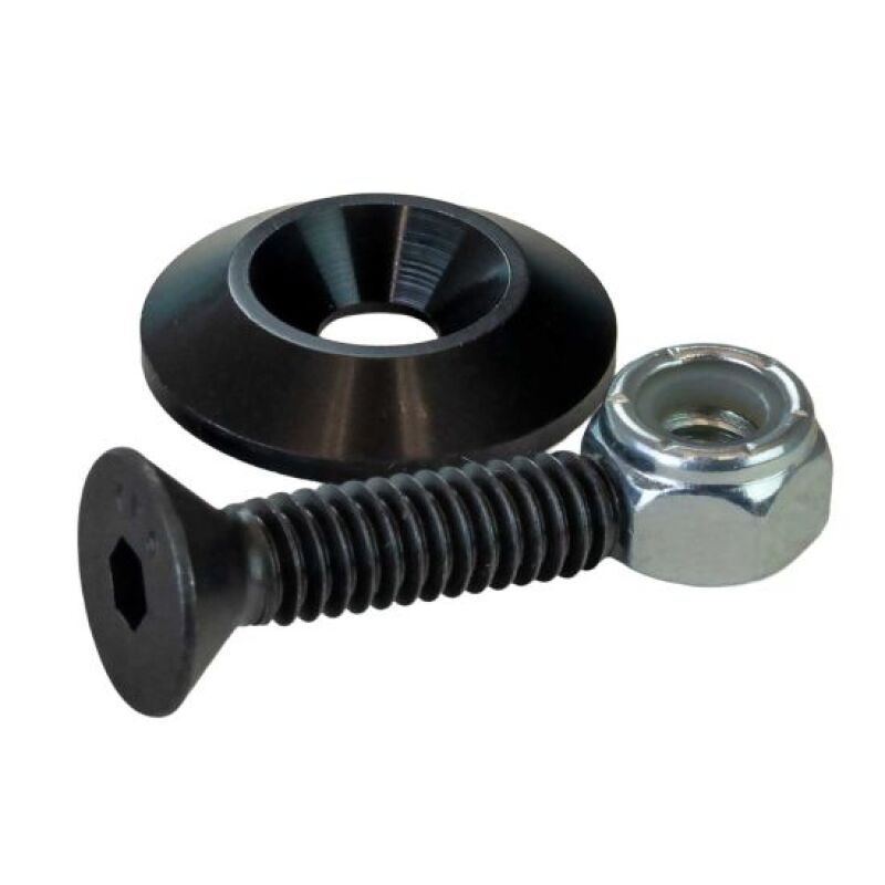 Moroso 1 INCH TAPER WASHER, BLACK ANODIZED, WITH HARDWARE, 10 PK - 71683