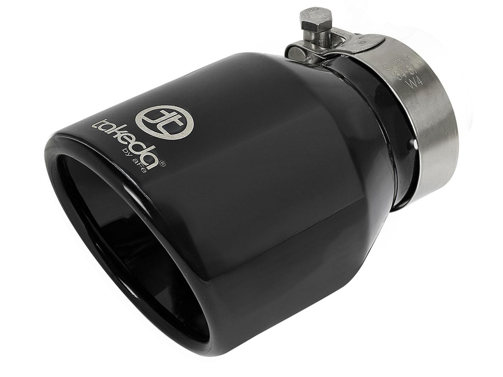 AFE Takeda 304 Stainless Steel Clamp-on Exhaust Tip Black - 49T25404-B061