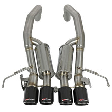 AFE MACH Force-Xp 304 Stainless Steel Axle-Back Exhaust System w/ Carbon Fiber Tips (Chevrolet Corvette Z06 (C7) 15-19 V8-6.2L (sc)) - 49-34082-1C