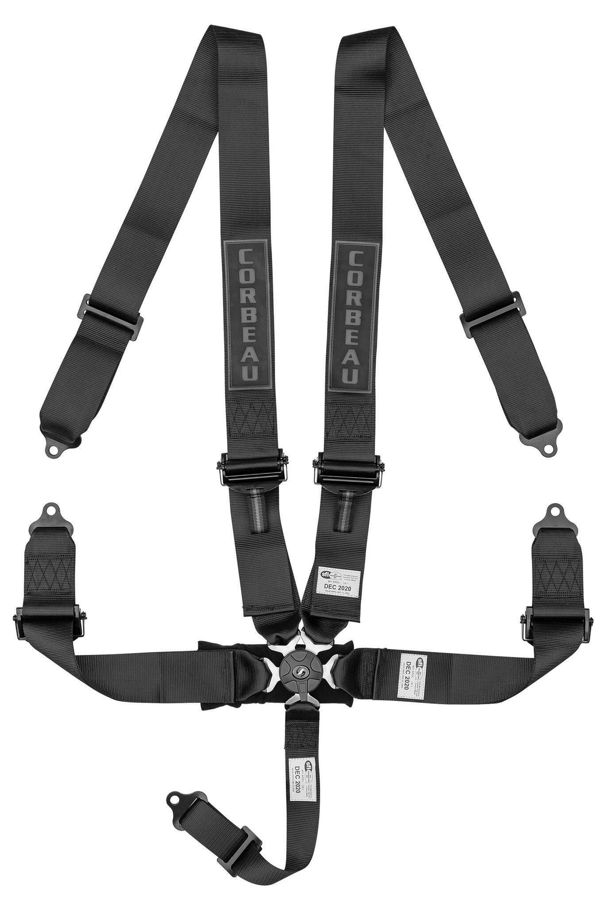 Corbeau 5-Point 3" Camlock Harness Belts - Black - 53001B