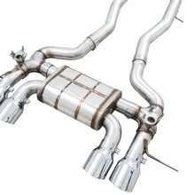 AWE SwitchPath  Catback Exhaust - Chrome Silver Tips (2021+ BMW G8X M3 / M4) - 3025-43480