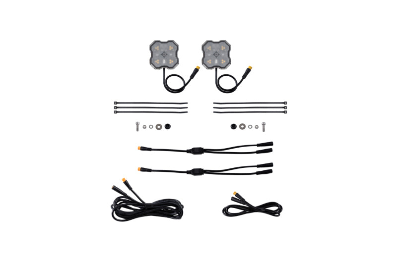 Diode Dyamics Rock Light  -Amber/White - M8 Add-On 2-Pack