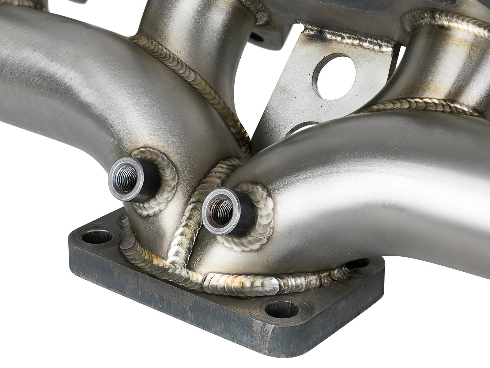 AFE Twisted Steel 304 Stainless Steel Header w/ T3 Turbo Flange (Dodge Diesel Trucks 98.5-02 L6-5.9L (td)) - 48-32020