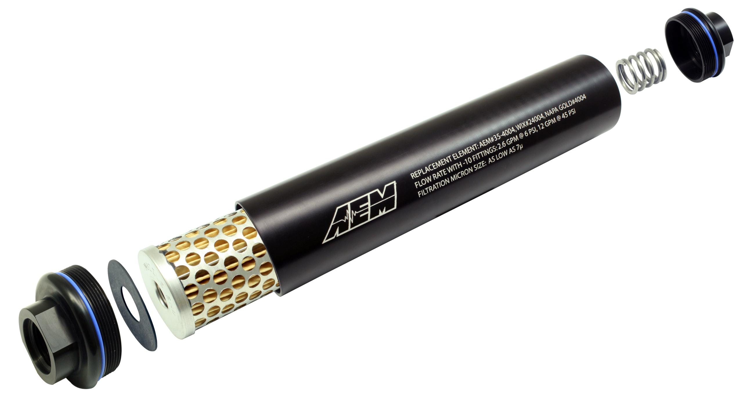 AEM Hi Vol Fuel Filter - 25-201BK