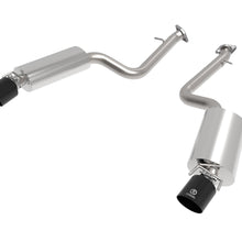 AFE Takeda 2-1/2 IN 304 Stainless Steel Axle-Back Exhaust System w/ Black Tip Lexus IS350 14-22 V6-3.5L - 49-36060-B