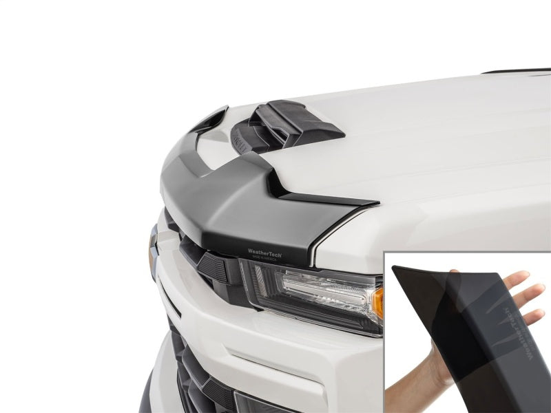 WeatherTech 20-26 Chevrolet Silverado 2500HD/3500HD Hood Skin Protector - Black