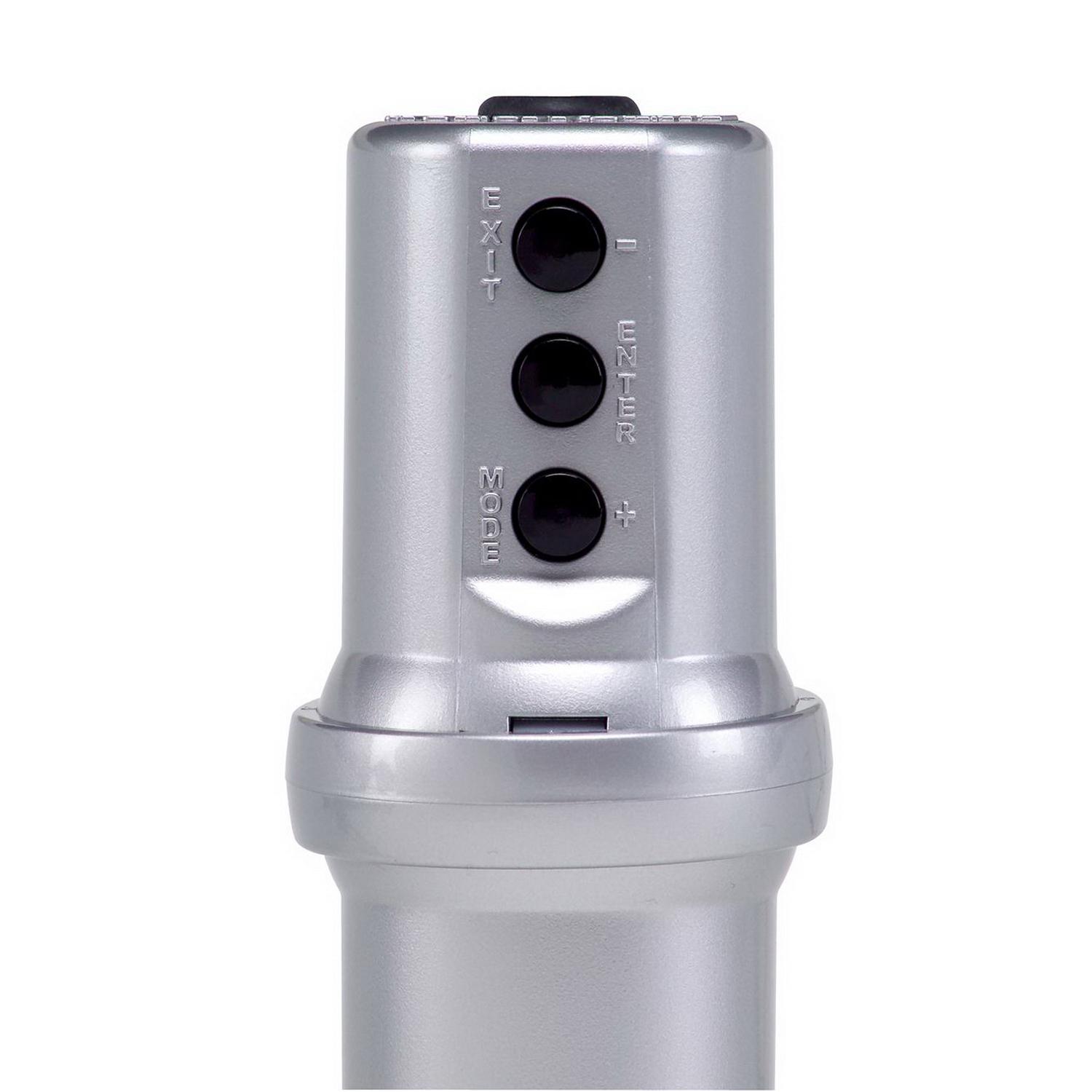 Auto Meter Shift Light, Digl W/ Multi-Color Led, Slvr, Pedestal W/Rpm Playbk, Dpss Level 3 - 5351