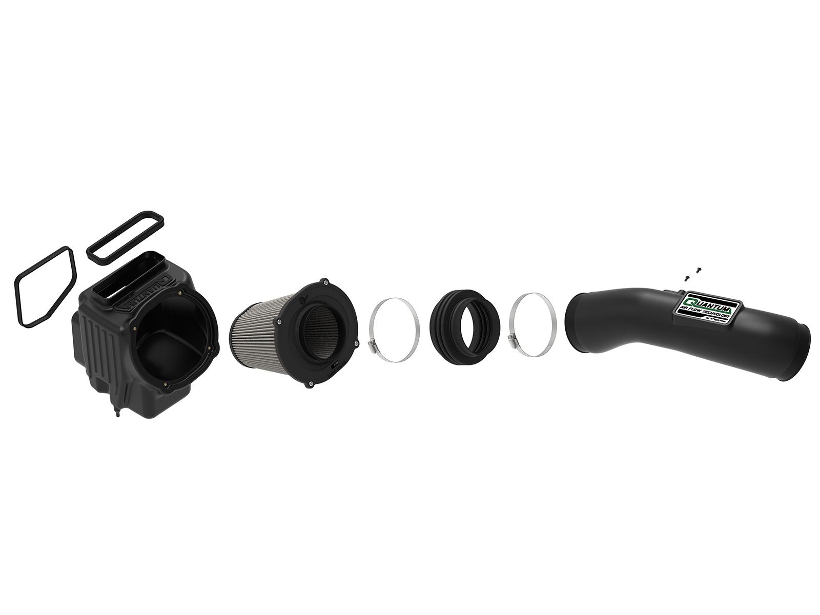 AFE QUANTUM Cold Air Intake System w/ Pro DRY S Media (2017-2019 Silverado 2500 HD, Silverado 3500 HD, Sierra 2500 HD, Sierra 3500 HD) - 53-10007D