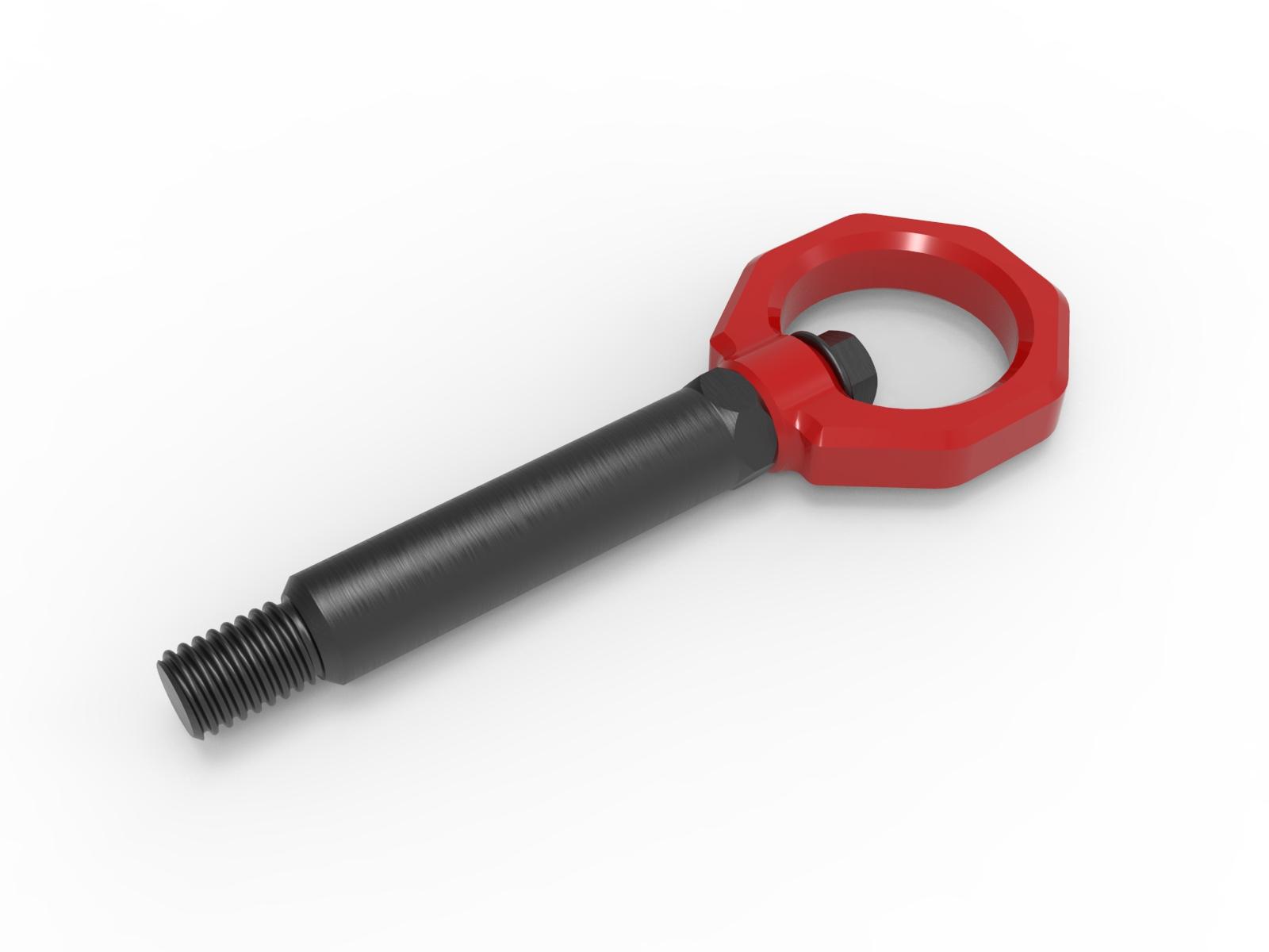 aFe CONTROL Rear Tow Hook Red - 450-502002-R