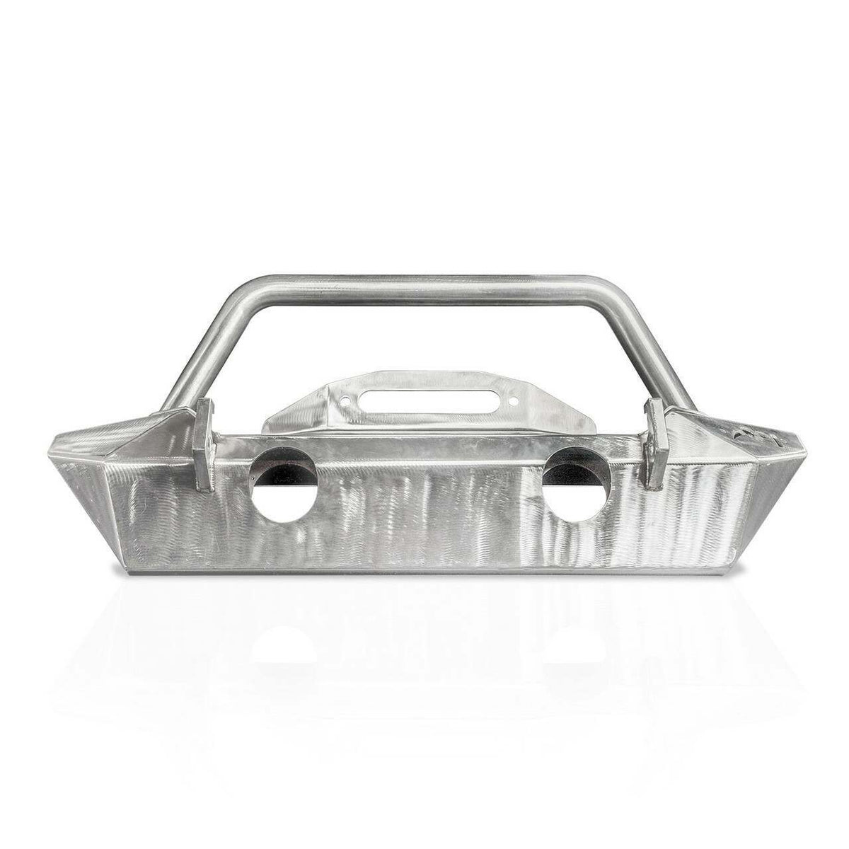 Reaper Off Road Stainless Steel Front Bumper Immportal Stubby F1 - Raw Stainless (2018+ Wrangler) - JFBST2-SS-JL