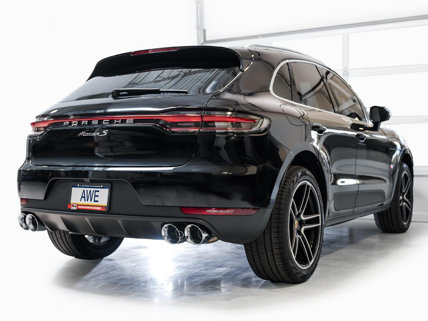 AWE Touring Edition Exhaust for '19-'21 Porsche Macan 3.0T/2.9TT - Chrome Silver - 3015-42951