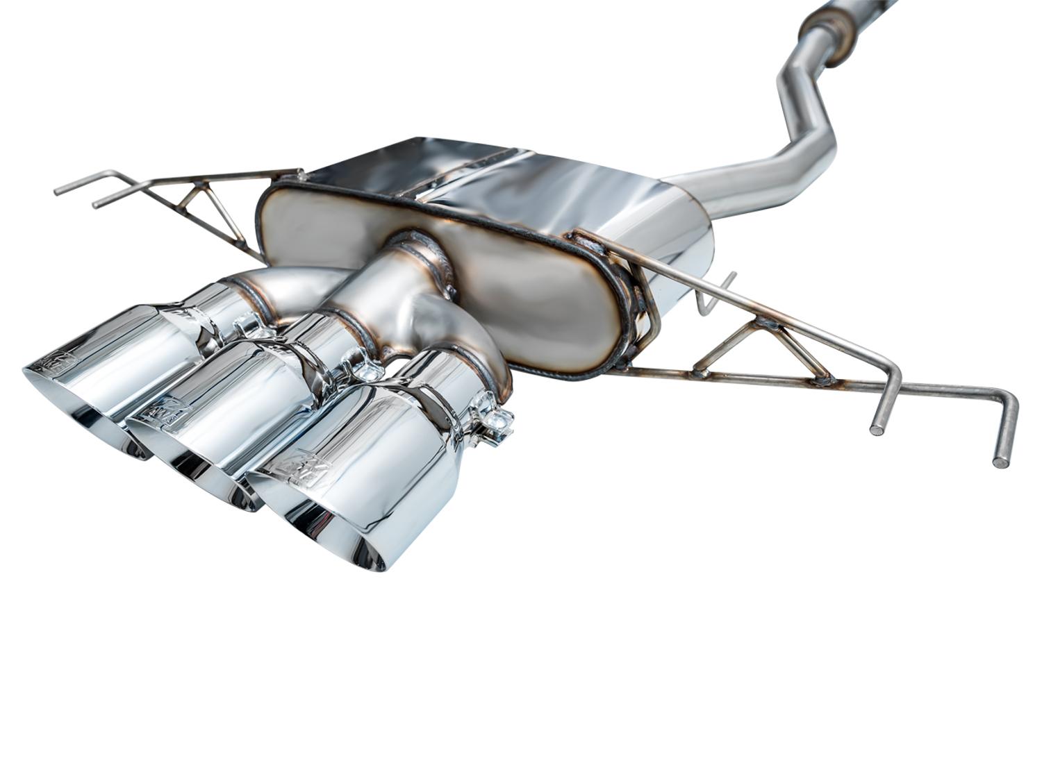 AWE Touring Edition for FL5 CTR - Triple Chrome Tips - 3015-52287