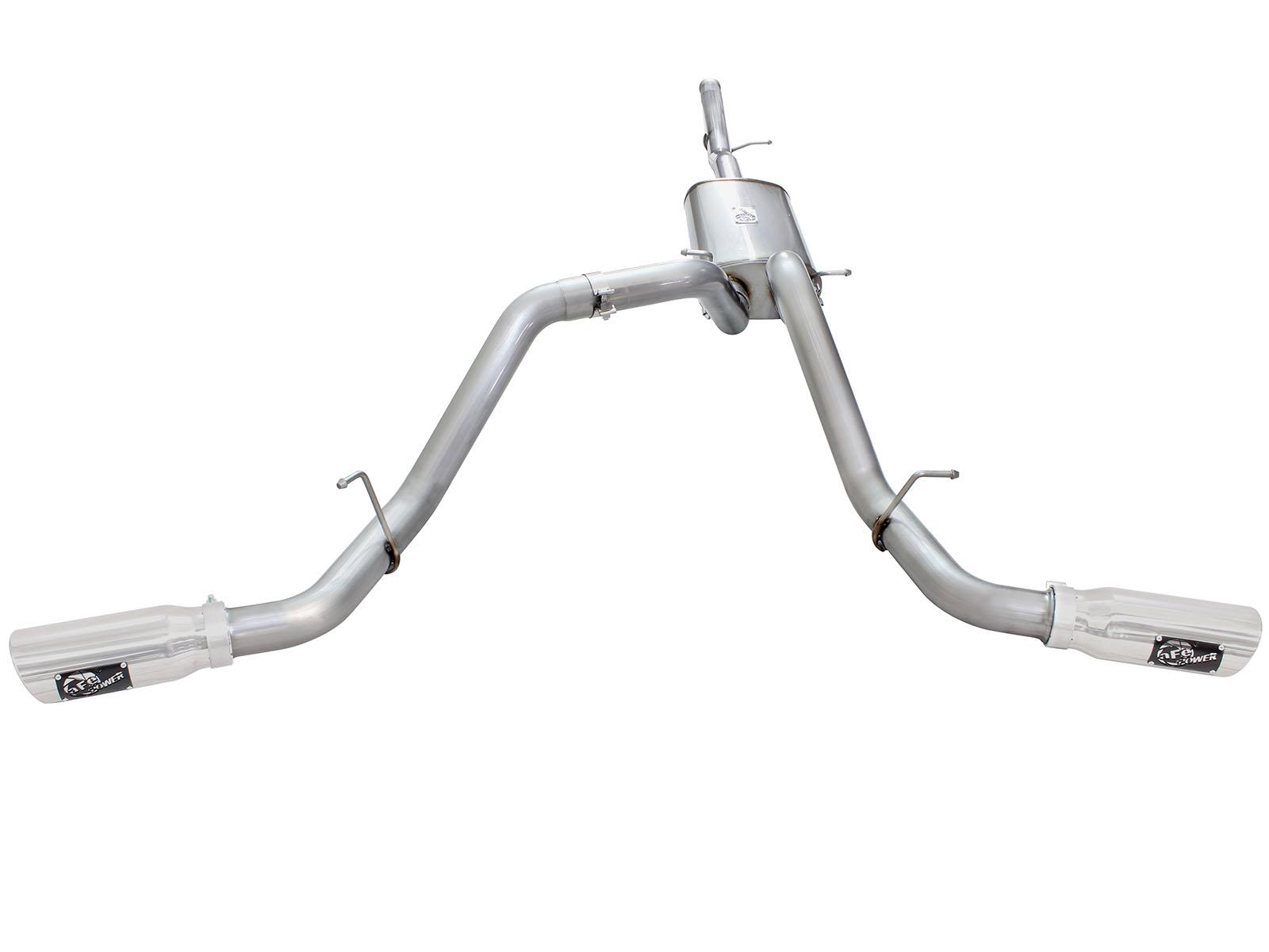 AFE MACH Force-Xp 3 IN 409 Stainless Steel Cat-Back Exhaust System w/Polished Tip - 49-44057-P