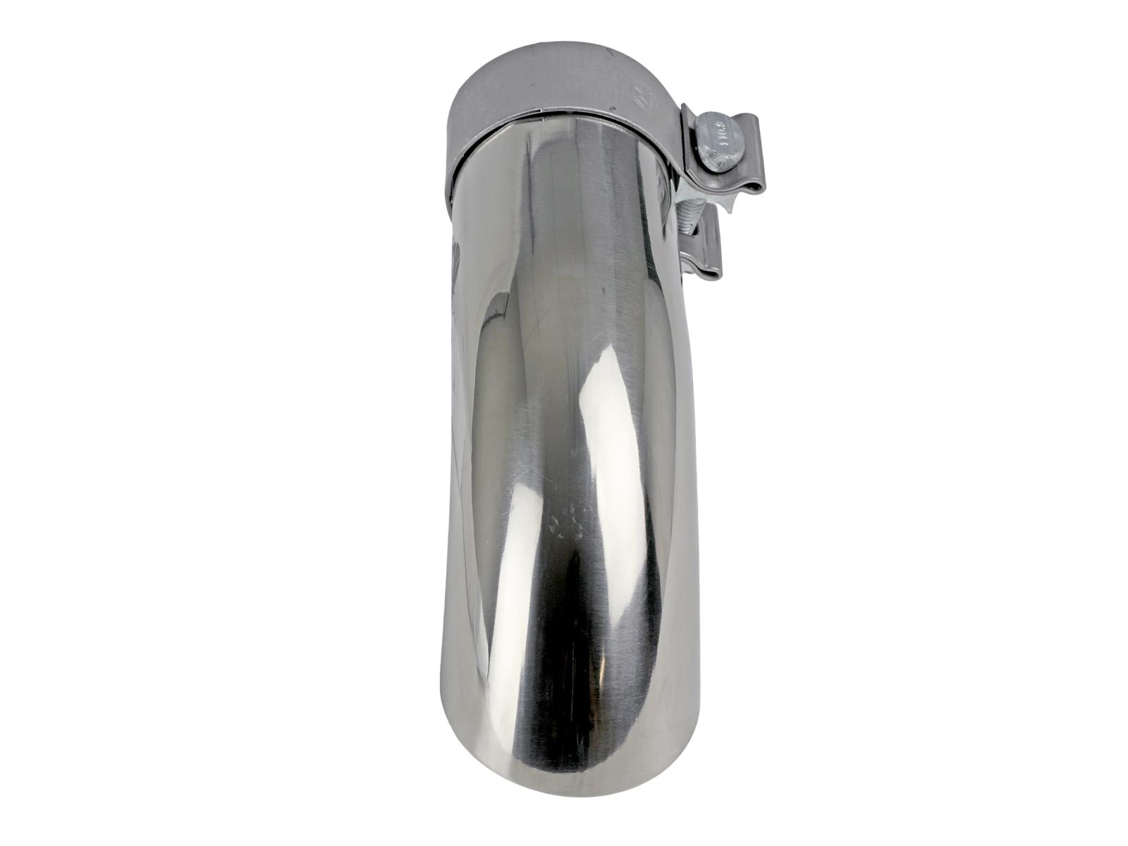 AFE MACH Force-Xp 304 Stainless Steel Clamp-on Exhaust Tip Polished (2-1/2 IN Inlet x 2-1/2 IN Outlet X 9 IN L) - 49T25254-P09