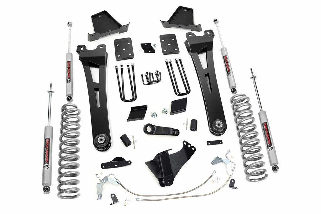 Rough Country 6-inch Radius Arm Suspension Lift Kit (Overload Spring Models) (2011-2014 F-250 Super Duty) - 540.2