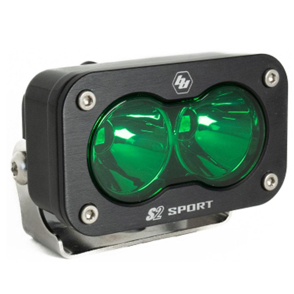 Baja Designs S2 Sport LED Work Light: (Each / Green / Spot Beam) (Universal) - 540001GR