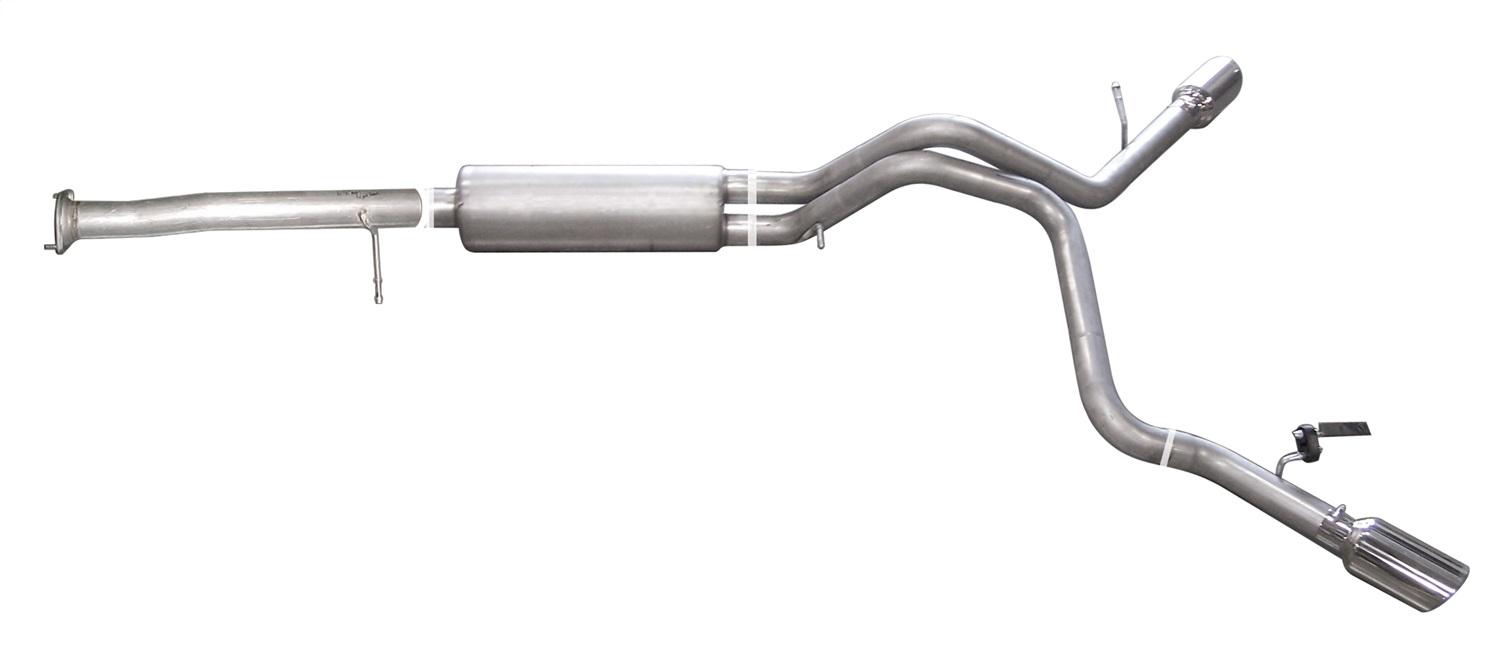 Gibson Exhaust Cat-Back Dual Extreme Exhaust System; Aluminized (2007-2010 Yukon XL 1500 Denali, Escalade ESV, Escalade EXT) - 5403