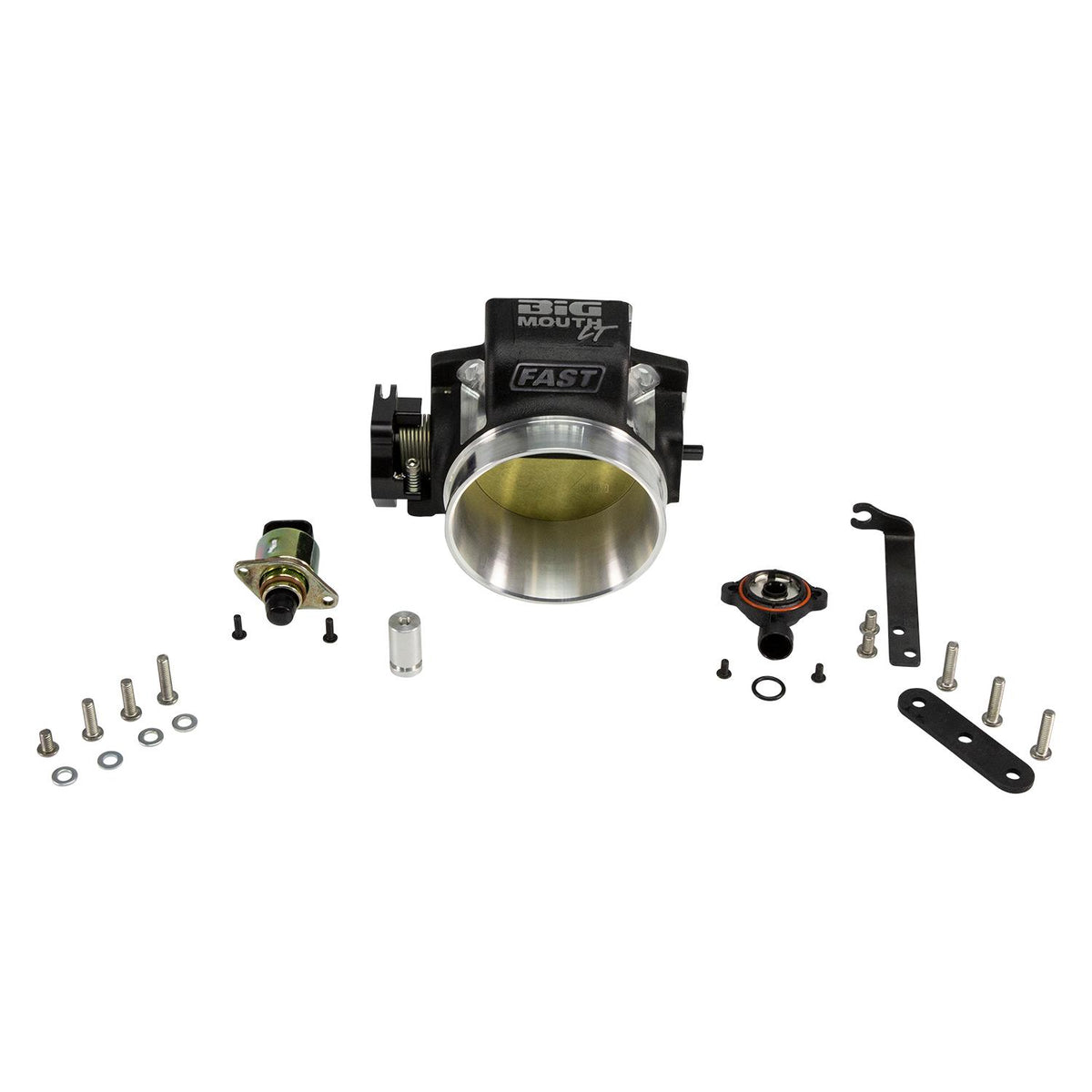 FAST Big Mouth Billet 87mm Big Mouth Throttle Body For Ford Coyote W/ Tps And Iac - 54087