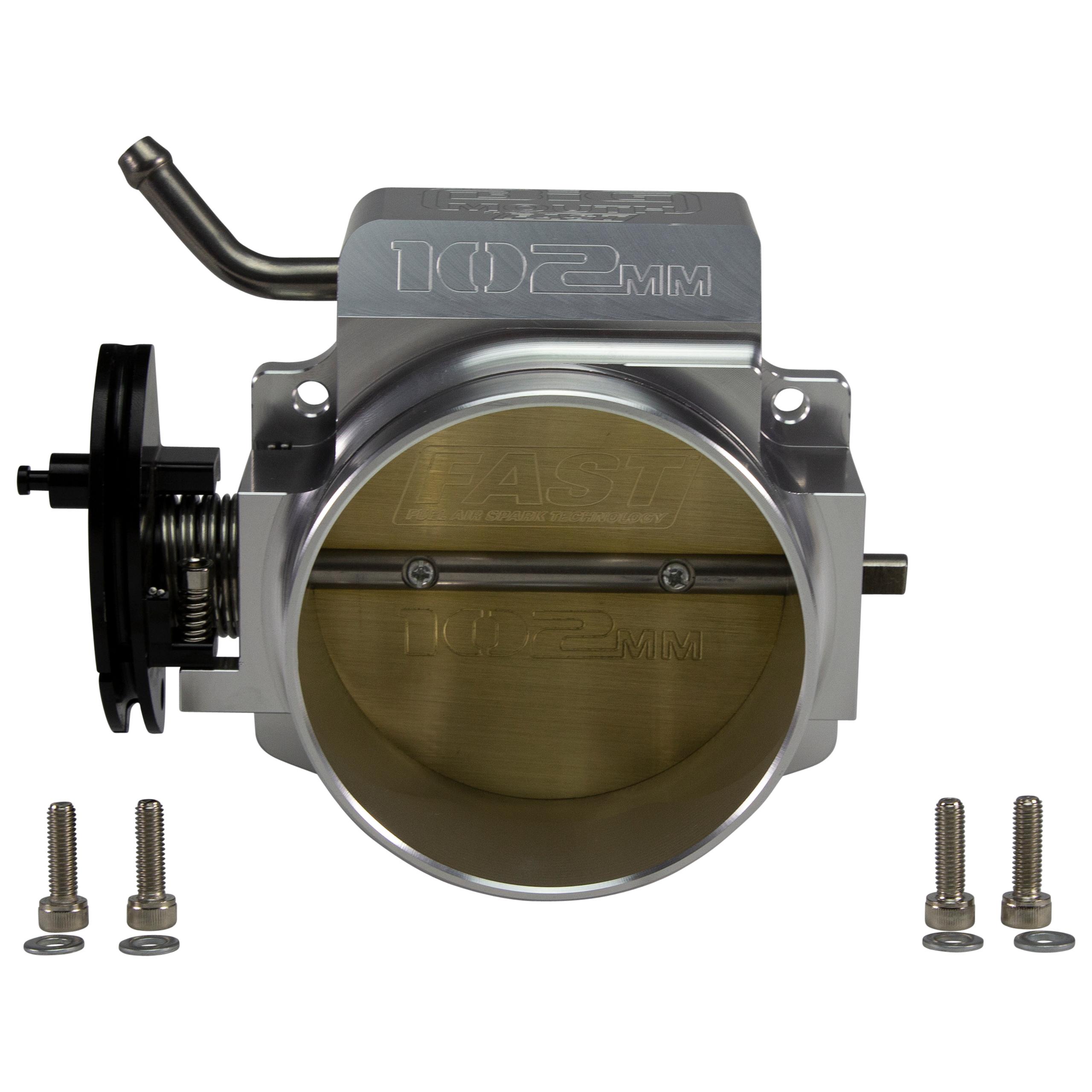 FAST Big Mouth Billet 102mm Big Mouth Throttle Body For Gm Ls W/O Tps Or Iac - 54102