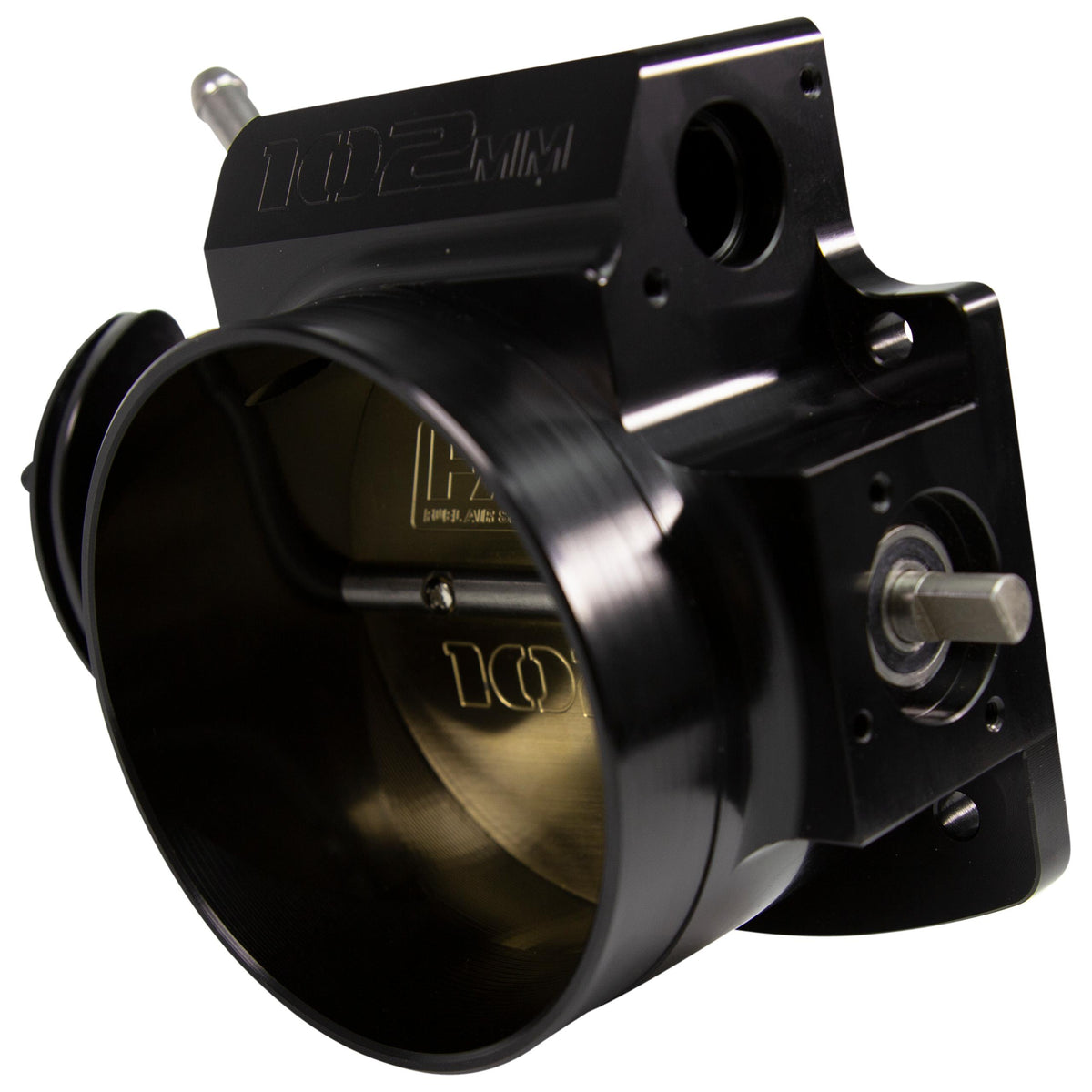 FAST Black Big Mouth Billet 102mm Big Mouth Throttle Body For Gm Ls W/O Sensors - 54106