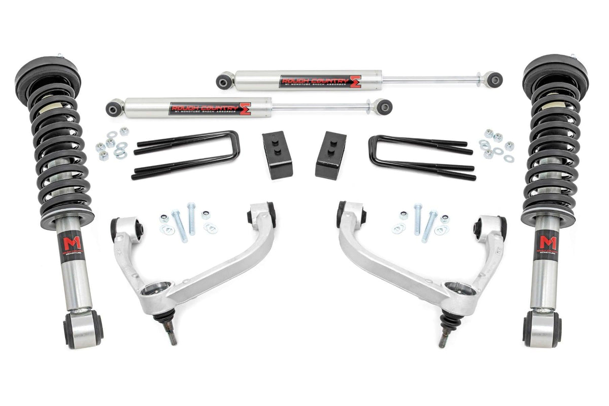 Rough Country 3 Inch Lift Kit M1 Struts Ford F-150 4WD (2009-2013) - 54440
