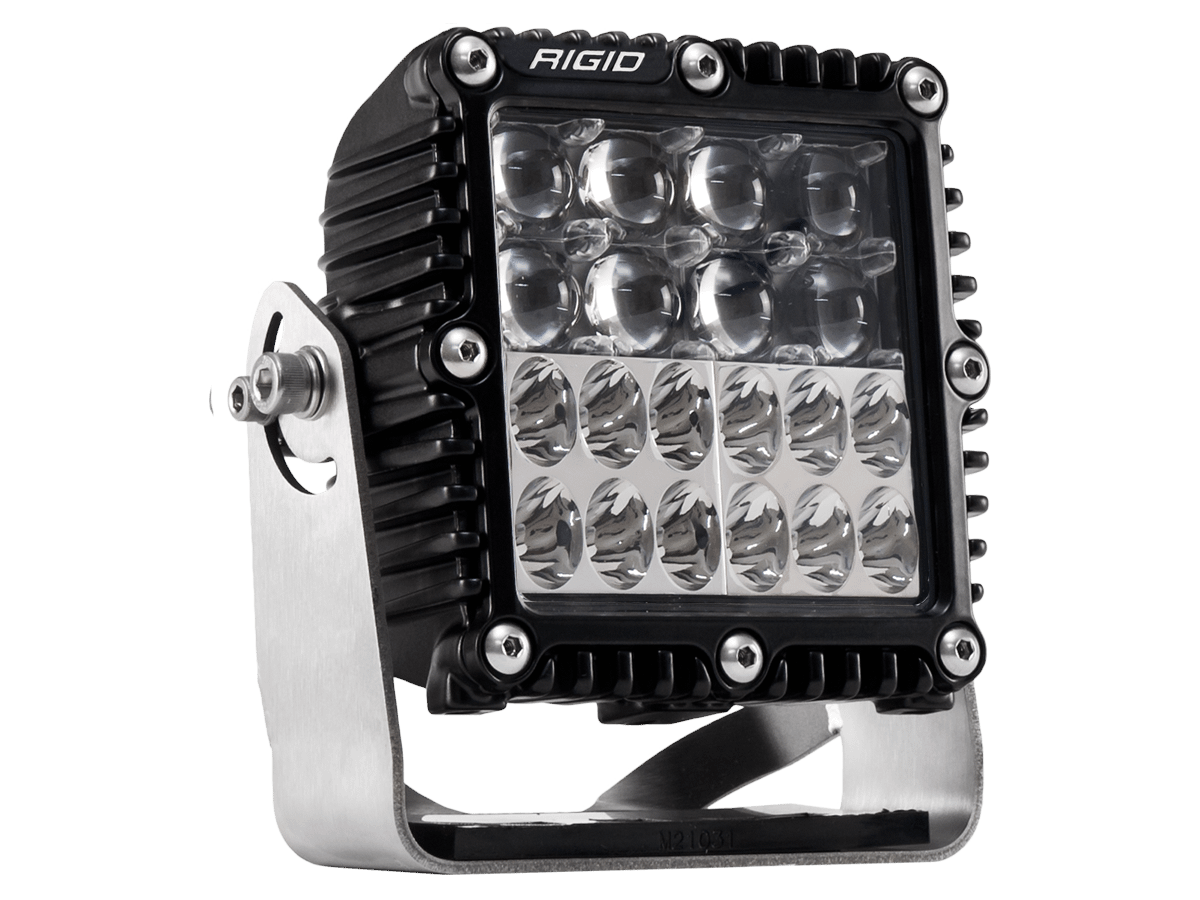 RIGID Industries Rigid Q-Series Pro Led Light, Hyperspot/Driving Combo, Black Housing, Single - 544813