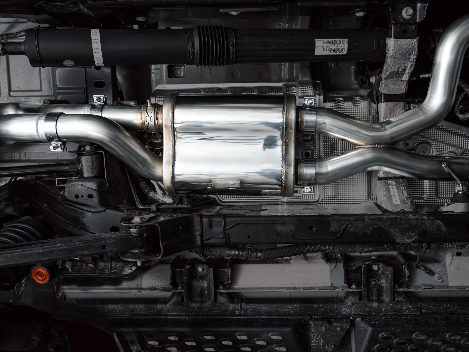 AWE 3" SwitchPath Catback Exhaust System - Dual BashGuards (2022-2025 Ford Bronco Raptor 3.0L) - 3025-31327