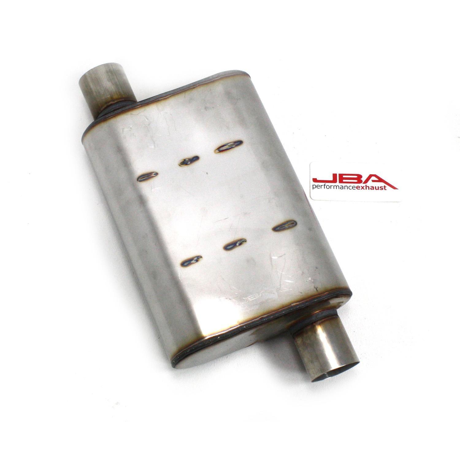 JBA Chambered 2.5" Muffler 304 SS Offset/Offset - 40-251300